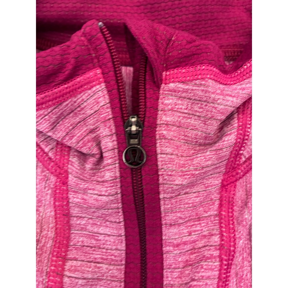 Lululemon Women's Pink Heathered Half Zip Long‎ Sleeve Pullover Top - Picture 3 of 9